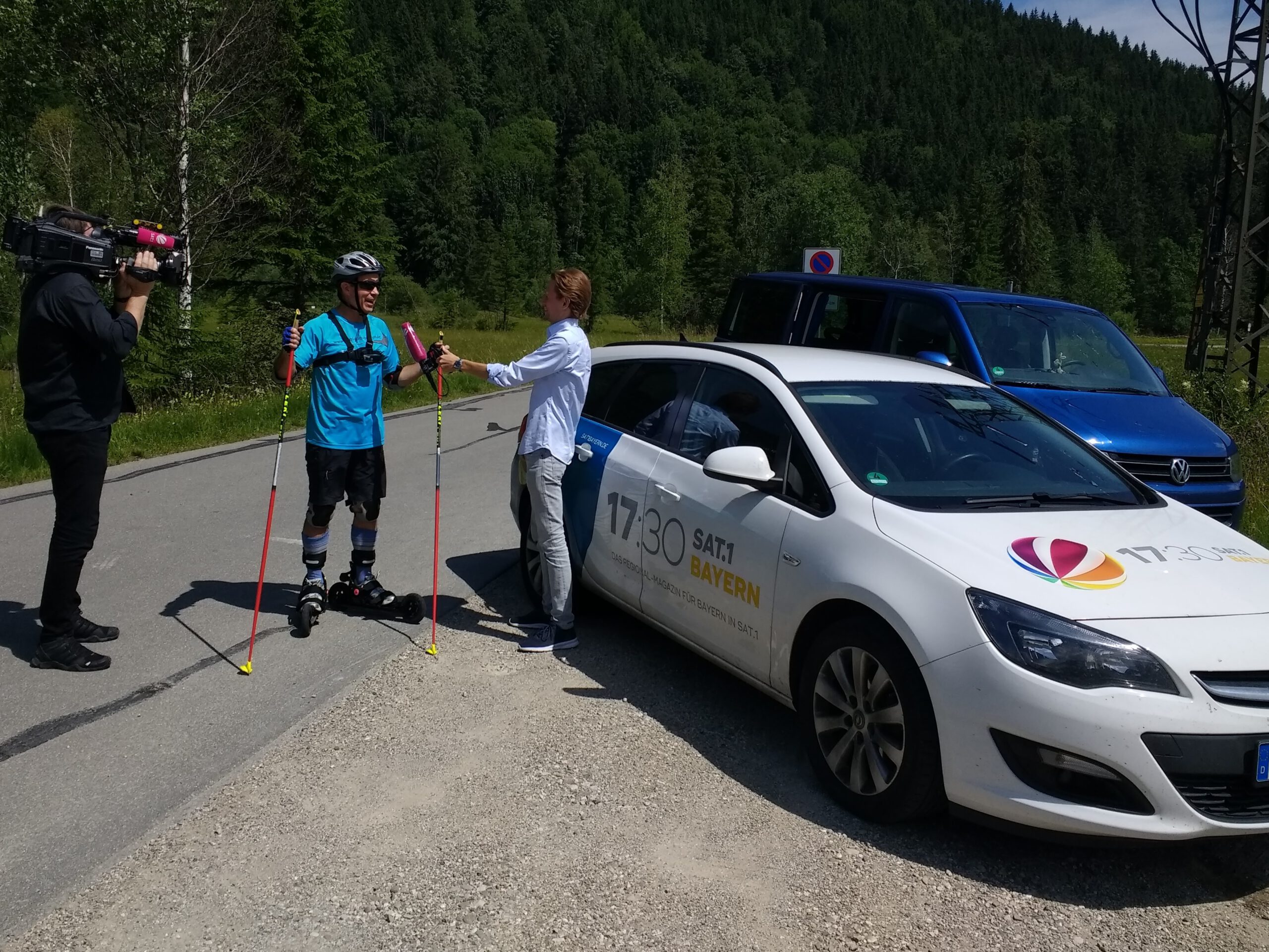 SAT1 Reportage beim Training in Oberammergau